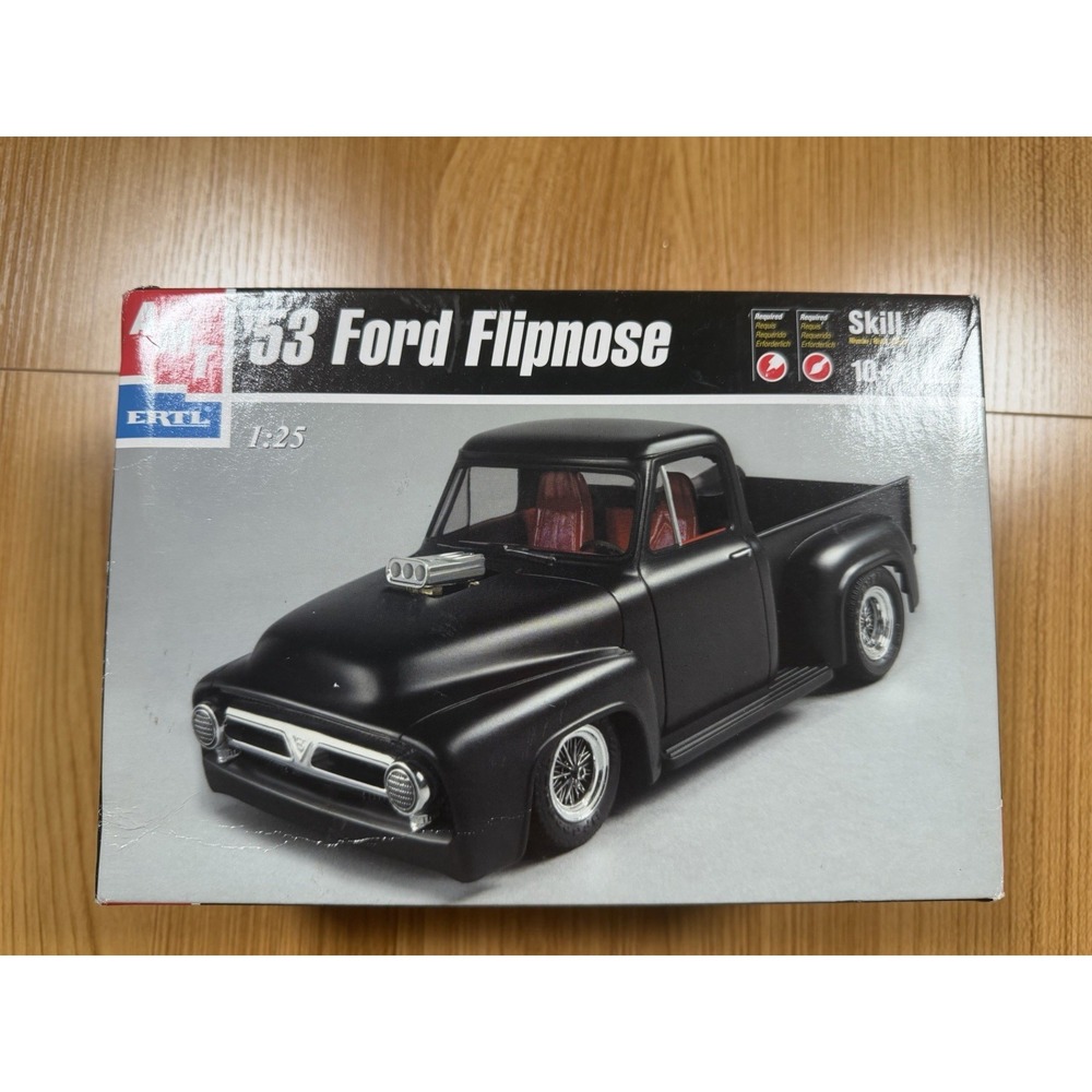AMT ERTL '53 Ford Flipnose Pickup Truck 1/25 Model Kit 31551 - Partially Started